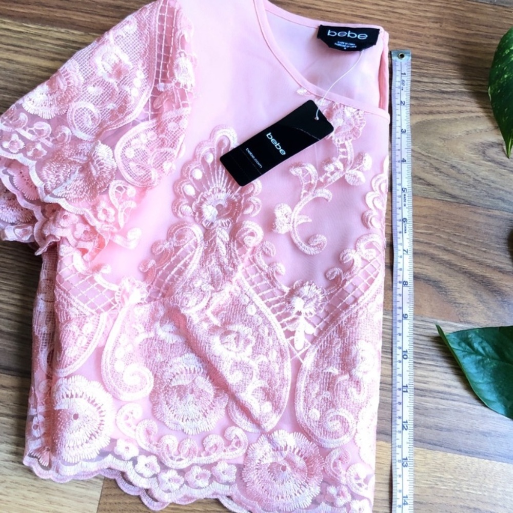 Bebe peach crop top - Picture 4 of 4